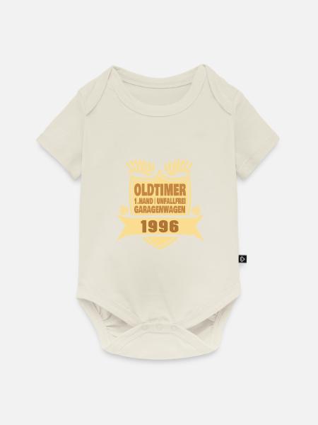 Oma 1996 - Baby Premium Kurzarmbody - Naturweiß