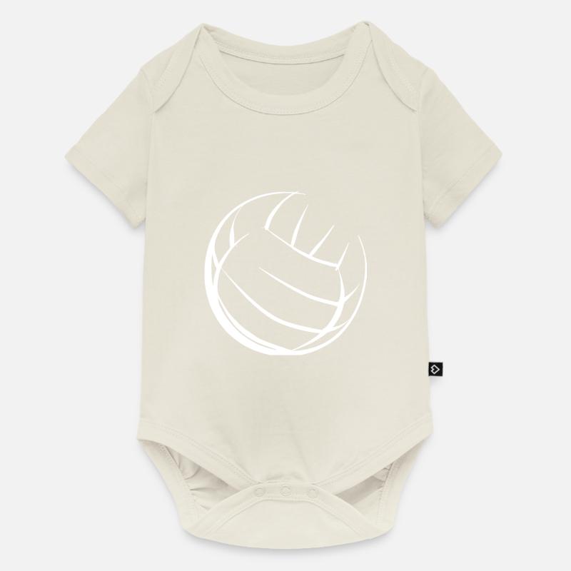 Volley-ball blanc - Body à manches courtes Premium Bébé - blanc cassé