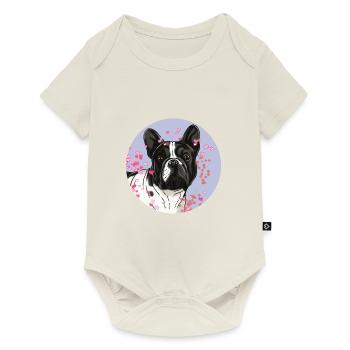 French Bulldog T-shirt. - Baby Premium short-sleeve bodysuit - off white - Front