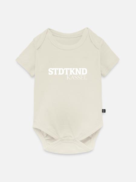 Stdtknd Kassel (Stadtkind Kassel) - Baby Premium Kurzarmbody - Naturweiß