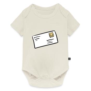 Lettre enveloppe lettre enveloppe lettre post - Body à manches courtes Premium Bébé - blanc cassé - Devant