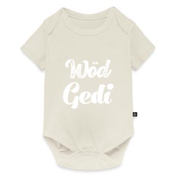 Wöd Gedi Bester Gedi sein Patenonkel fragen Taufe - Baby Premium Kurzarmbody - Naturweiß - Vorne