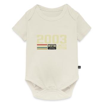 Né en 2003 - Vintage 2003 - 21e Anniversaire Rétro - Body à manches courtes Premium Bébé - blanc cassé - Devant