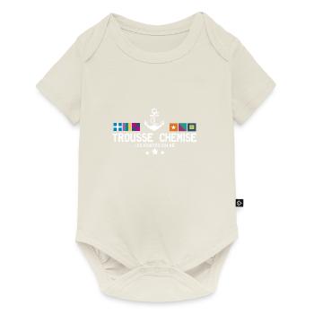Trousse Chemise Les Portes en Ré - Body à manches courtes Premium Bébé - blanc cassé - Devant