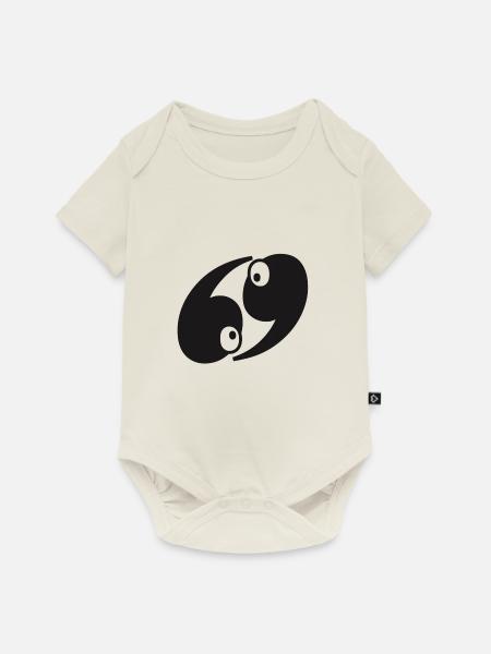 69 - Baby Premium Kurzarmbody - Naturweiß