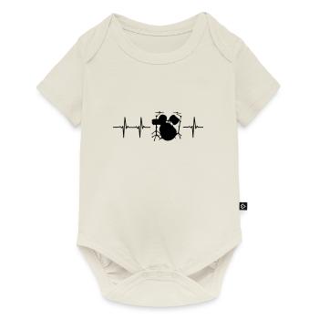 Drums t-shirt gift idea funny sayings - Baby Premium short-sleeve bodysuit - off white - Front