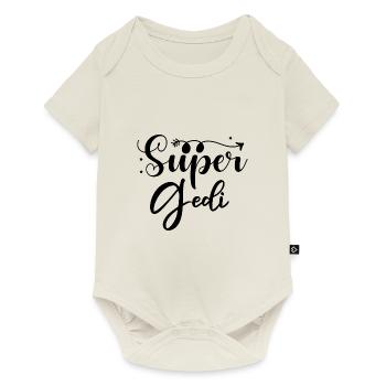 Super Gedi wöd Gedi bester Gedi Pateononkel - Baby Premium Kurzarmbody - Naturweiß - Vorne