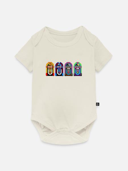Jukebox - Baby Premium Kurzarmbody - Naturweiß