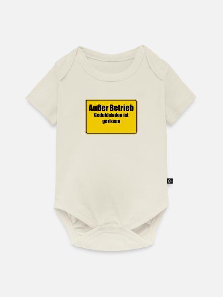 Außer Betrieb - Baby Premium Kurzarmbody - Naturweiß