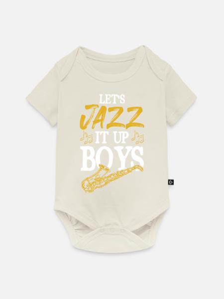 Jazz Musik - Baby Premium Kurzarmbody - Naturweiß