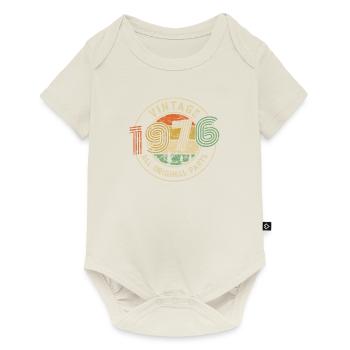 1976 Birthday Vintage All Original Parts - Baby Premium short-sleeve bodysuit - off white - Front
