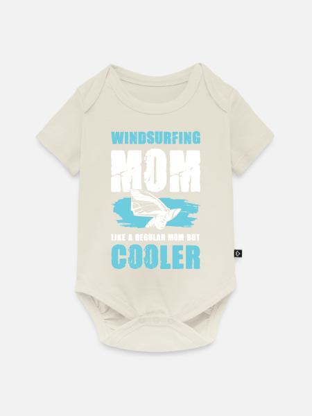 windsurf mama - Baby Premium Kurzarmbody - Naturweiß