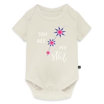 You are my star - Baby Premium Kurzarmbody - Naturweiß - Vorne