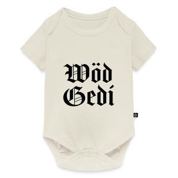 Super Gedi wöd Gedi bester Gedi Pateononkel - Baby Premium Kurzarmbody - Naturweiß - Vorne
