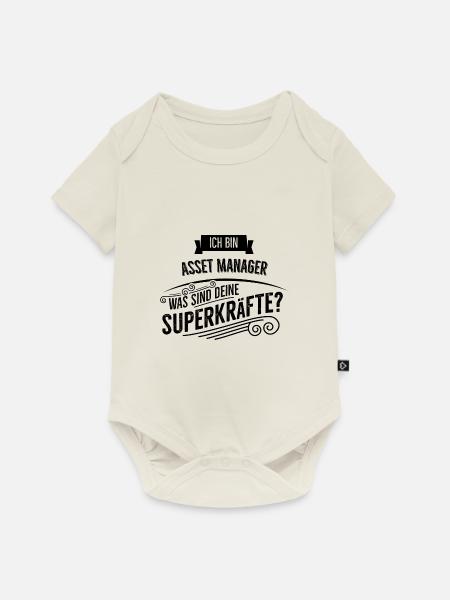 Asset Manager - Baby Premium Kurzarmbody - Naturweiß
