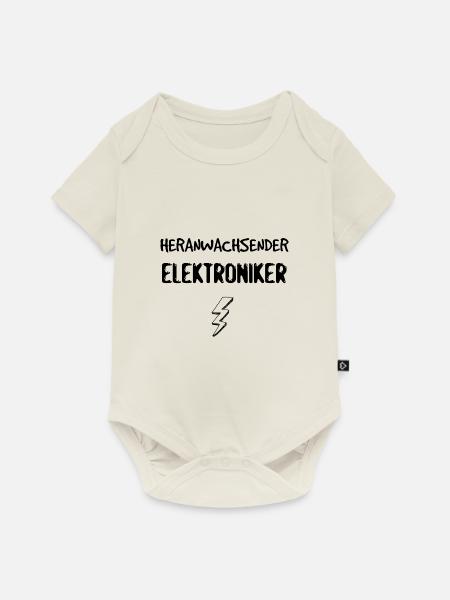Heranwachsender Elektroniker - Baby Premium Kurzarmbody - Naturweiß
