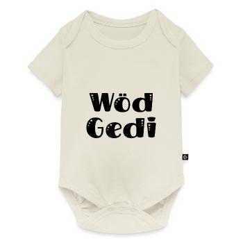 Super Gedi wöd Gedi bester Gedi Pateononkel - Baby Premium Kurzarmbody - Naturweiß - Vorne
