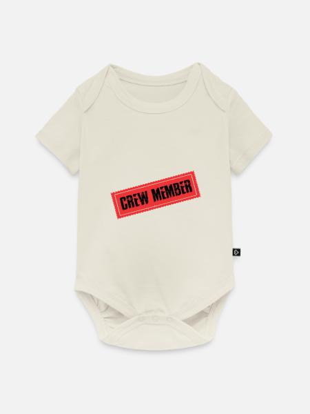 Crew Mitglied - Baby Premium Kurzarmbody - Naturweiß