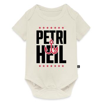 Petri Heil pêche pêche - Body à manches courtes Premium Bébé - blanc cassé - Devant