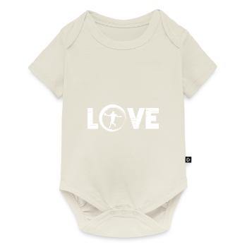 Sporty Hobby Leidenschaft American Football - Baby Premium Kurzarmbody - Naturweiß - Vorne