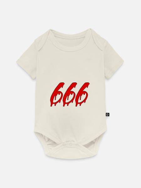 666 - Baby Premium Kurzarmbody - Naturweiß