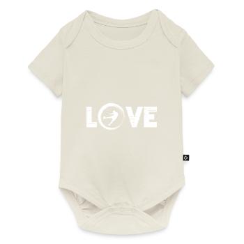 Sporty Hobby Leidenschaft Fussball - Baby Premium Kurzarmbody - Naturweiß - Vorne
