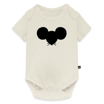 Mouse Mouse Head Mouse Mouse - Baby Premium short-sleeve bodysuit - off white - Front