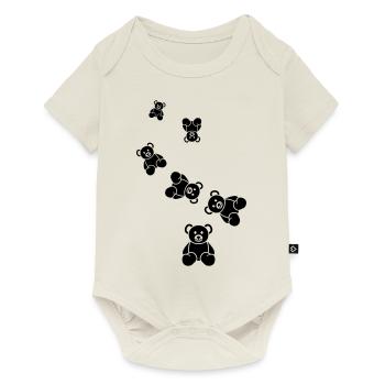 Teddy bear bear - Baby Premium short-sleeve bodysuit - off white - Front