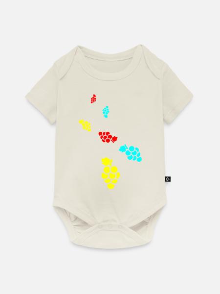 weintrauben - Baby Premium Kurzarmbody - Naturweiß