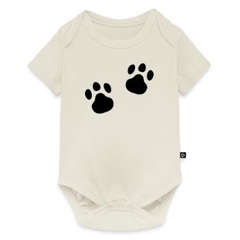 Paw print Meow Paw Gift Idea Cat - Body à manches courtes Premium Bébé - blanc cassé - Devant
