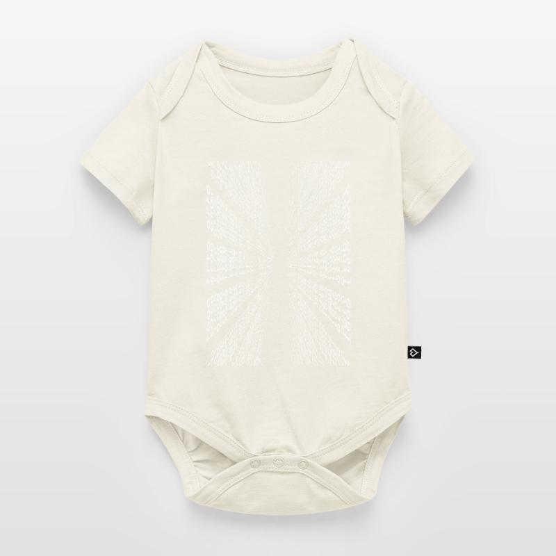 Vertical binary code Baby Premium short-sleeve bodysuit
