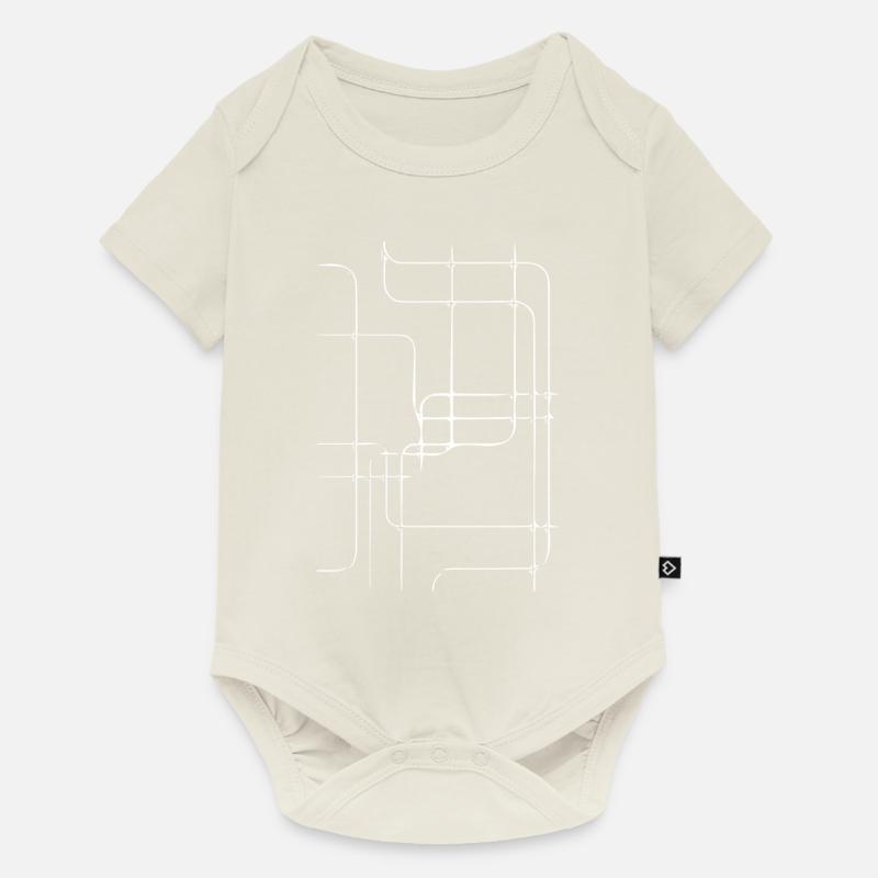 Tendance - Body à manches courtes Premium Bébé - blanc cassé