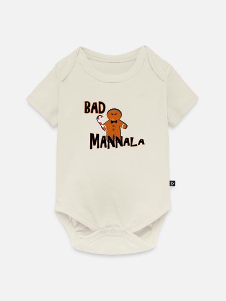 Bad Mannala Elsass - Baby Premium Kurzarmbody - Naturweiß