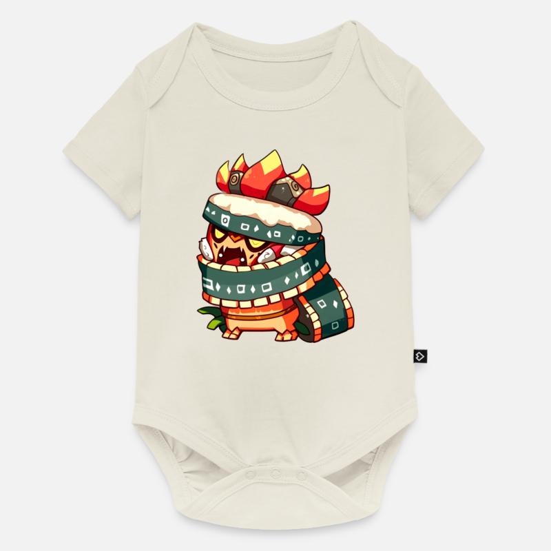 Comic Figur - Baby Premium Kurzarmbody - Naturweiß