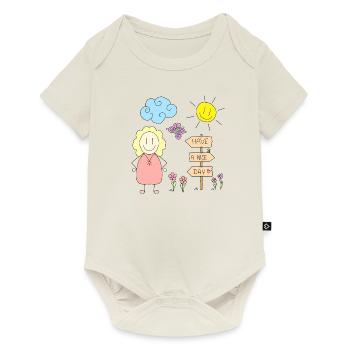 Have a nice day - Baby Premium short-sleeve bodysuit - off white - Front