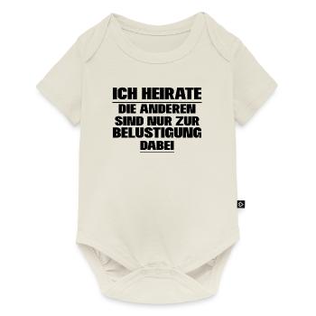 Enterrement de vie de garçon - Body à manches courtes Premium Bébé - blanc cassé - Devant