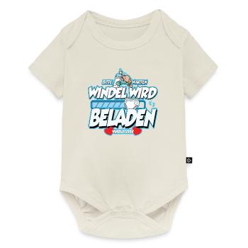 Windelpooper Windel wird beladen Junge Geschenk - Baby Premium Kurzarmbody - Naturweiß - Vorne