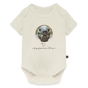 Aus der Kollektion » Die Tiere sind traurig ! « - Baby Premium Kurzarmbody - Naturweiß - Vorne