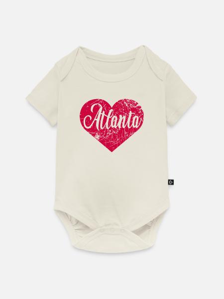 Atlanta Herz - Baby Premium Kurzarmbody - Naturweiß