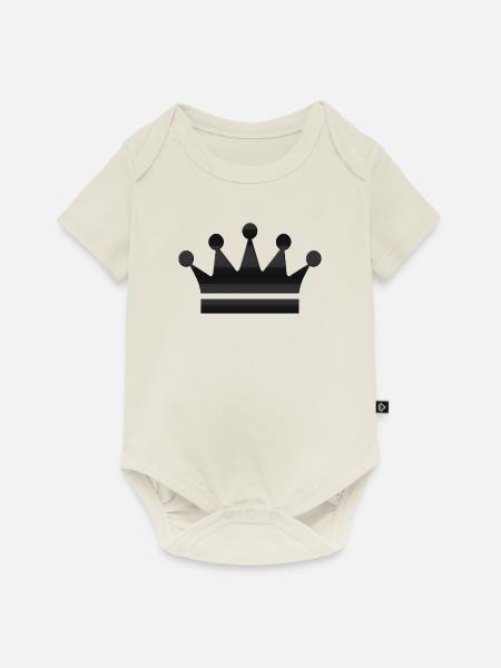 Krone - Baby Premium Kurzarmbody - Naturweiß