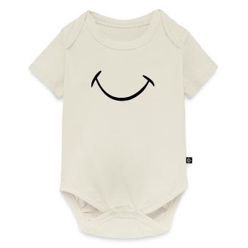 Make a smile - Baby Premium short-sleeve bodysuit - off white - Front
