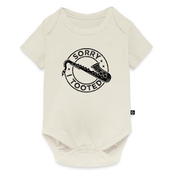 Saxophon Musiker Jazz Saxophonist Orchester - Baby Premium Kurzarmbody - Naturweiß - Vorne