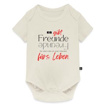 Beste Freunde FREUND Kumpel Kumpels - Baby Premium Kurzarmbody - Naturweiß - Vorne