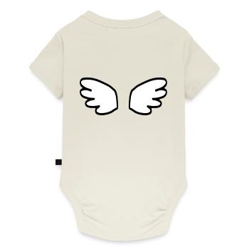 Ailes d'ange / ailes d'ange / ailes d'ange / naissance - Body à manches courtes Premium Bébé - blanc cassé - Dos
