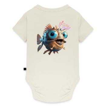 April Fool's Day funny! - Baby Premium short-sleeve bodysuit - off white - Back