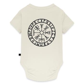 Vegvisir symbol | Gift idea for birthdays - Baby Premium short-sleeve bodysuit - off white - Back