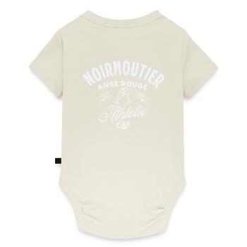 Noirmoutier Anse rouge Athletic club - Body à manches courtes Premium Bébé - blanc cassé - Dos