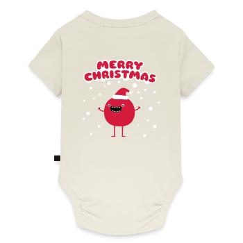 Funny Santa Claus - Merry Christmas - Baby Premium short-sleeve bodysuit - off white - Back