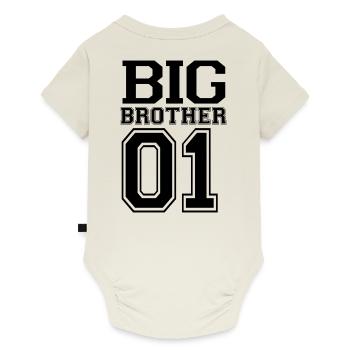 Big Brother. older brother. Sibling set. - Baby Premium short-sleeve bodysuit - off white - Back
