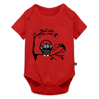 musikgenuss - Baby Premium Kurzarmbody - Rot - Vorne
